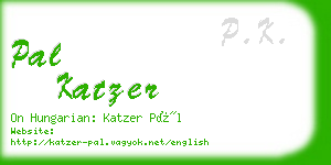 pal katzer business card